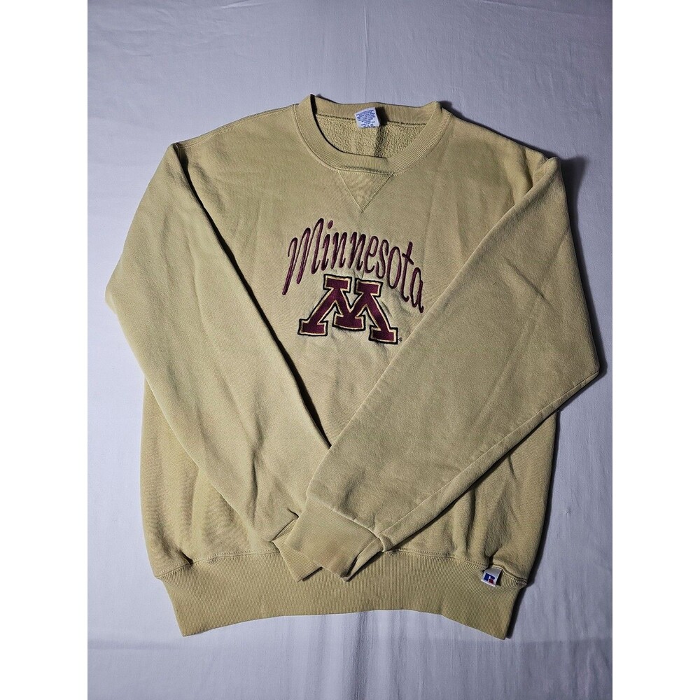 Russell Athletic Minnesota Golden Gophers Crewneck Sweatshirt Yellow